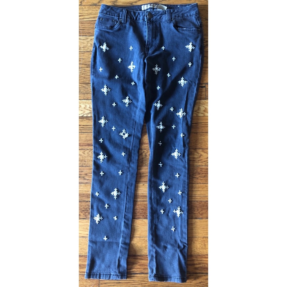 Accented Black Jeans